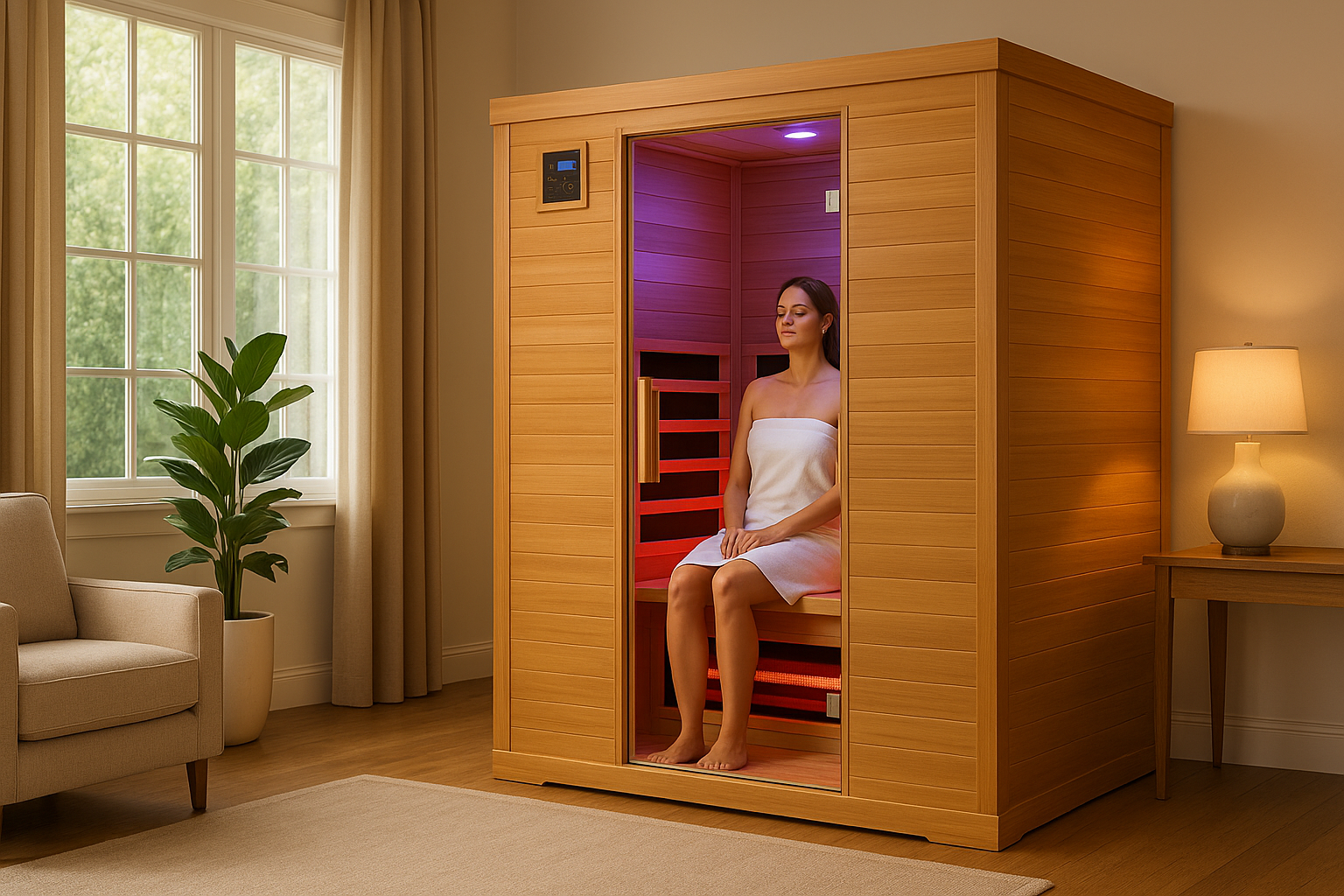 woman-in-sauna