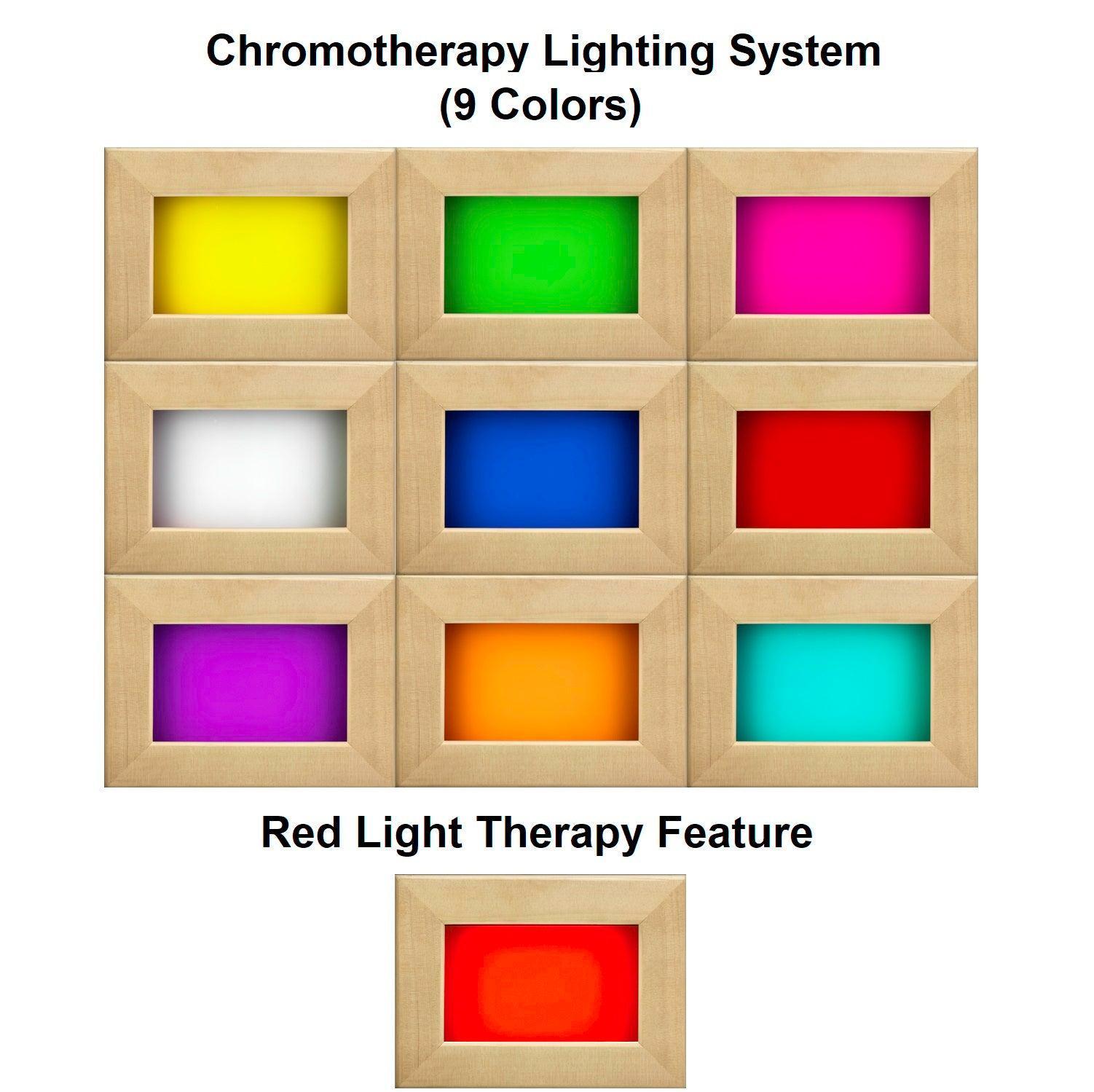 Dynamic Saunas Cardoba Elite 3-Person Low EMF FAR Infrared with Chromotherapy