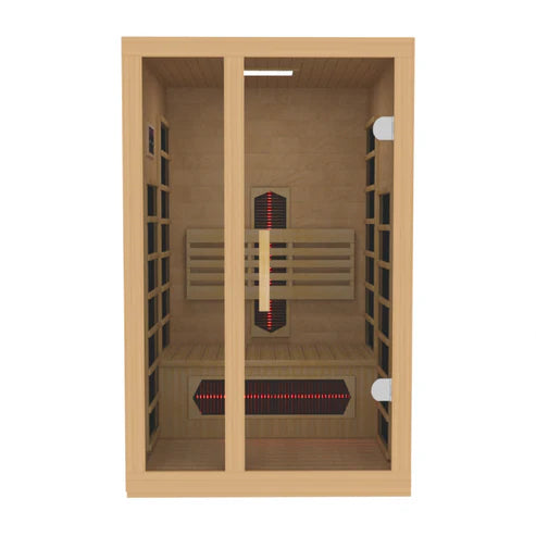 Dynamic Saunas Gracia DYN-6119-03 FS 1-2 Person Full-Spectrum Near-Zero EMF Infrared Sauna