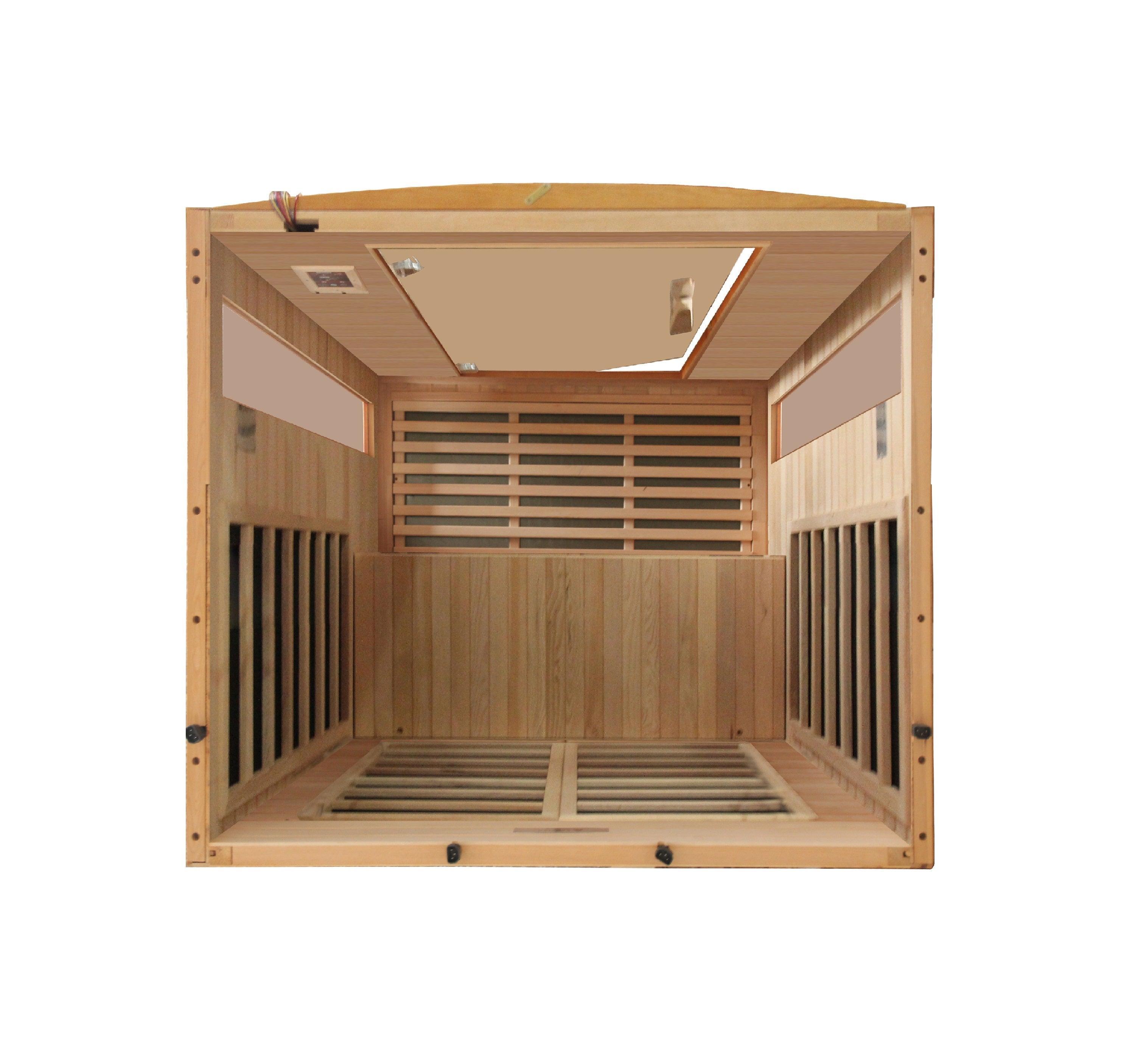 Dynamic Saunas Versailles 2-Person Low EMF FAR Infrared with Chromotherapy