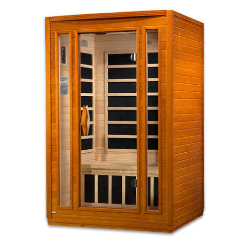 Dynamic San Marino Elite DYN‑6206‑01 2 Person Ultra Low EMF Far Infrared Sauna – Canadian Hemlock