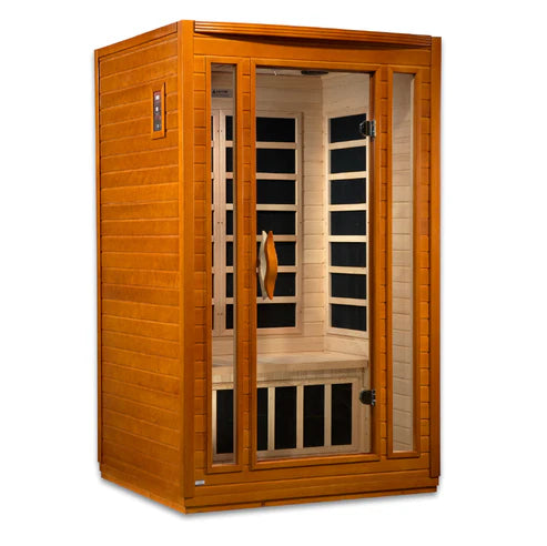 Dynamic San Marino Elite DYN‑6206‑01 2 Person Ultra Low EMF Far Infrared Sauna – Canadian Hemlock