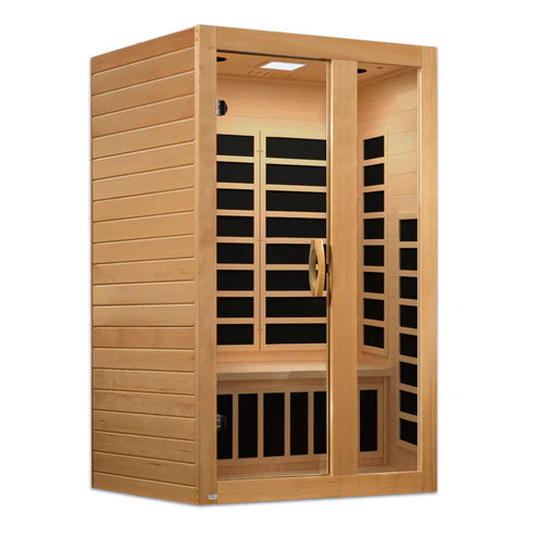 Dynamic Serena Elite DYN‑6229‑01 2 Person Ultra-Low EMF FAR Infrared Sauna – Canadian Hemlock
