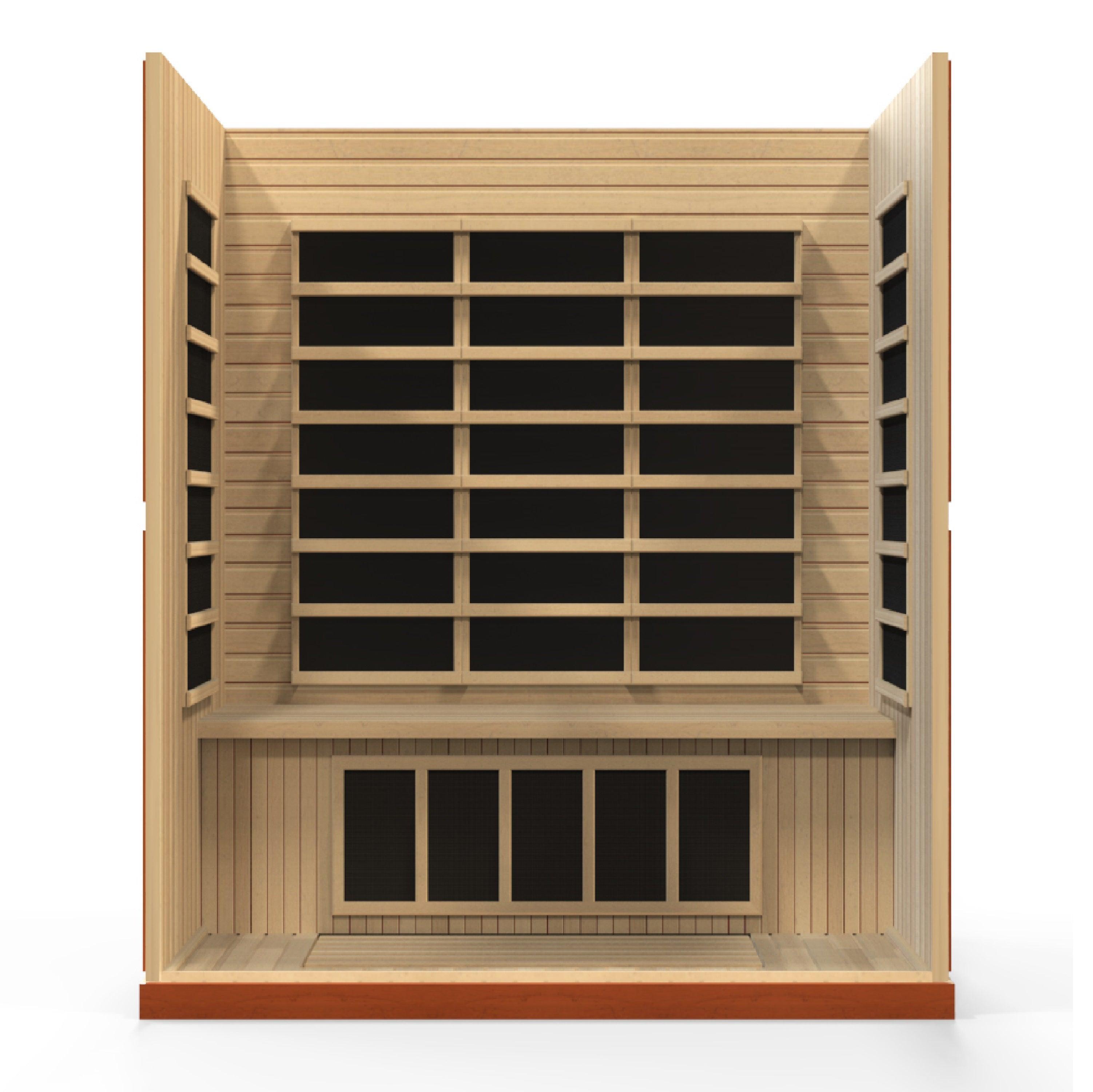 Dynamic Saunas Bergamo 4 Person Low EMF Infrared Sauna