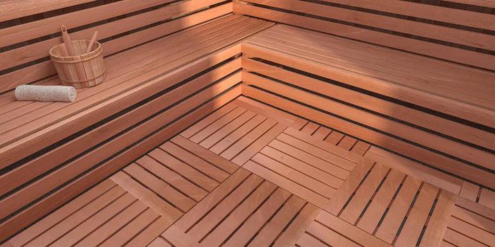 Cedar Duckboard Flooring for Saunas