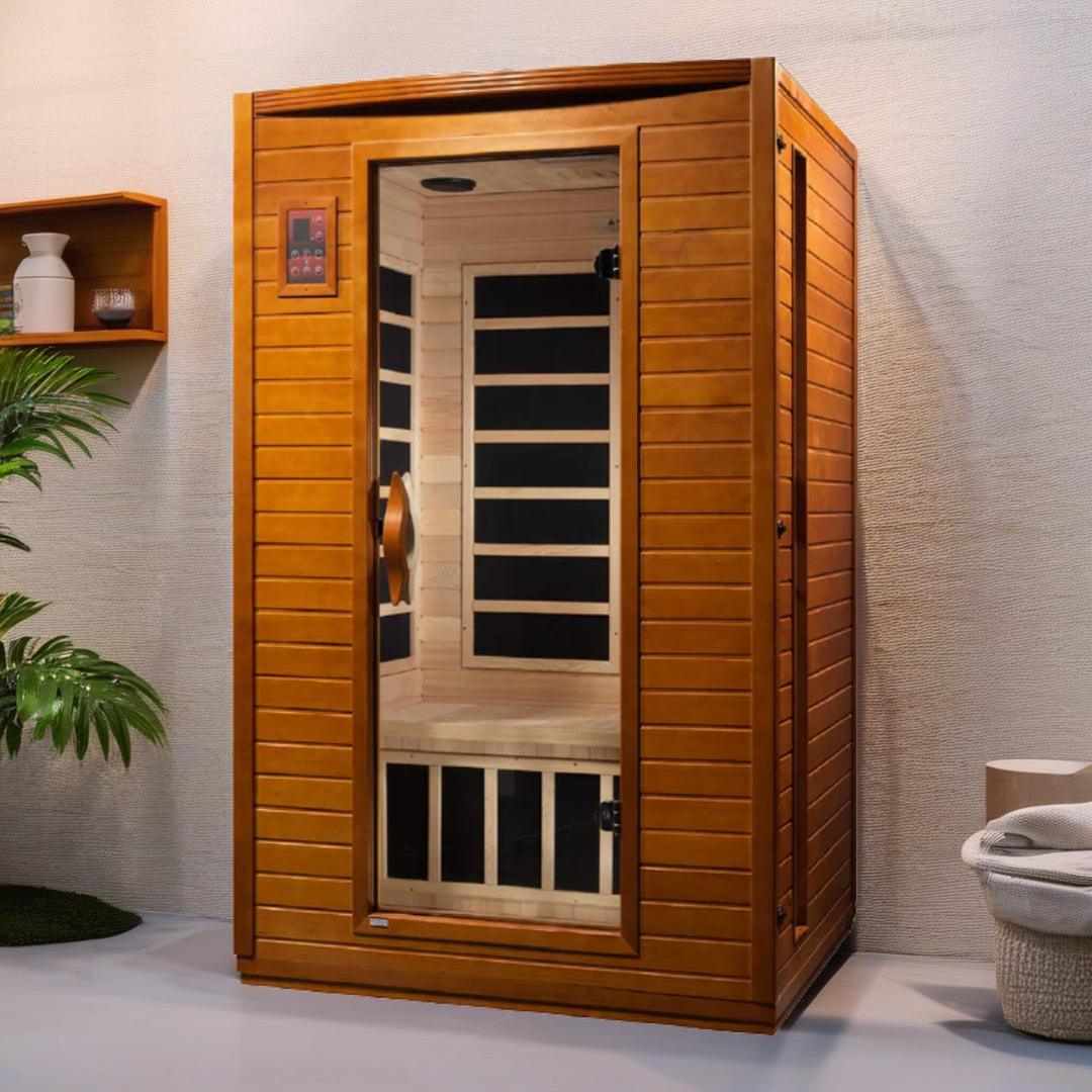 Dynamic Saunas Versailles 2-Person Low EMF FAR Infrared with Chromotherapy