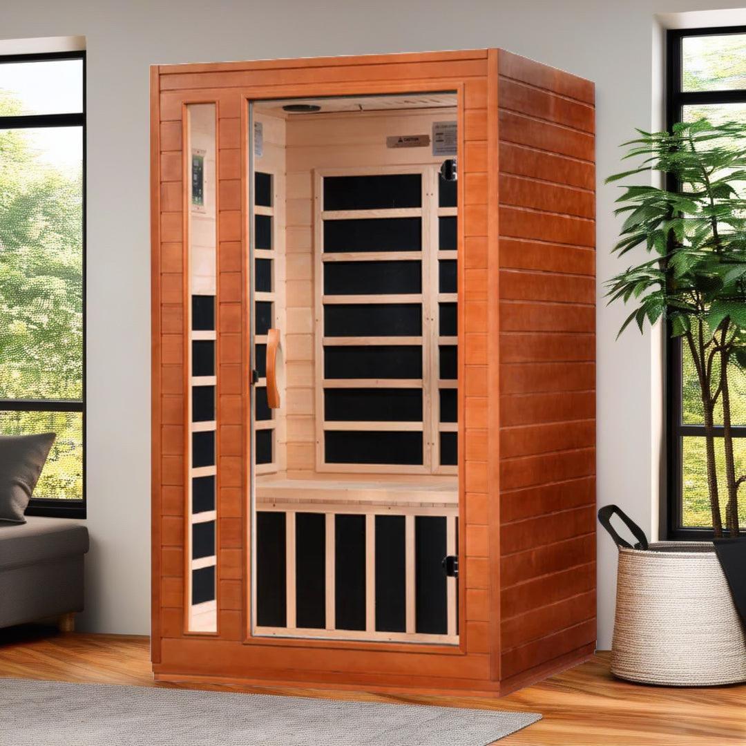 Dynamic Saunas Cardoba Elite 3-Person Low EMF FAR Infrared with Chromotherapy