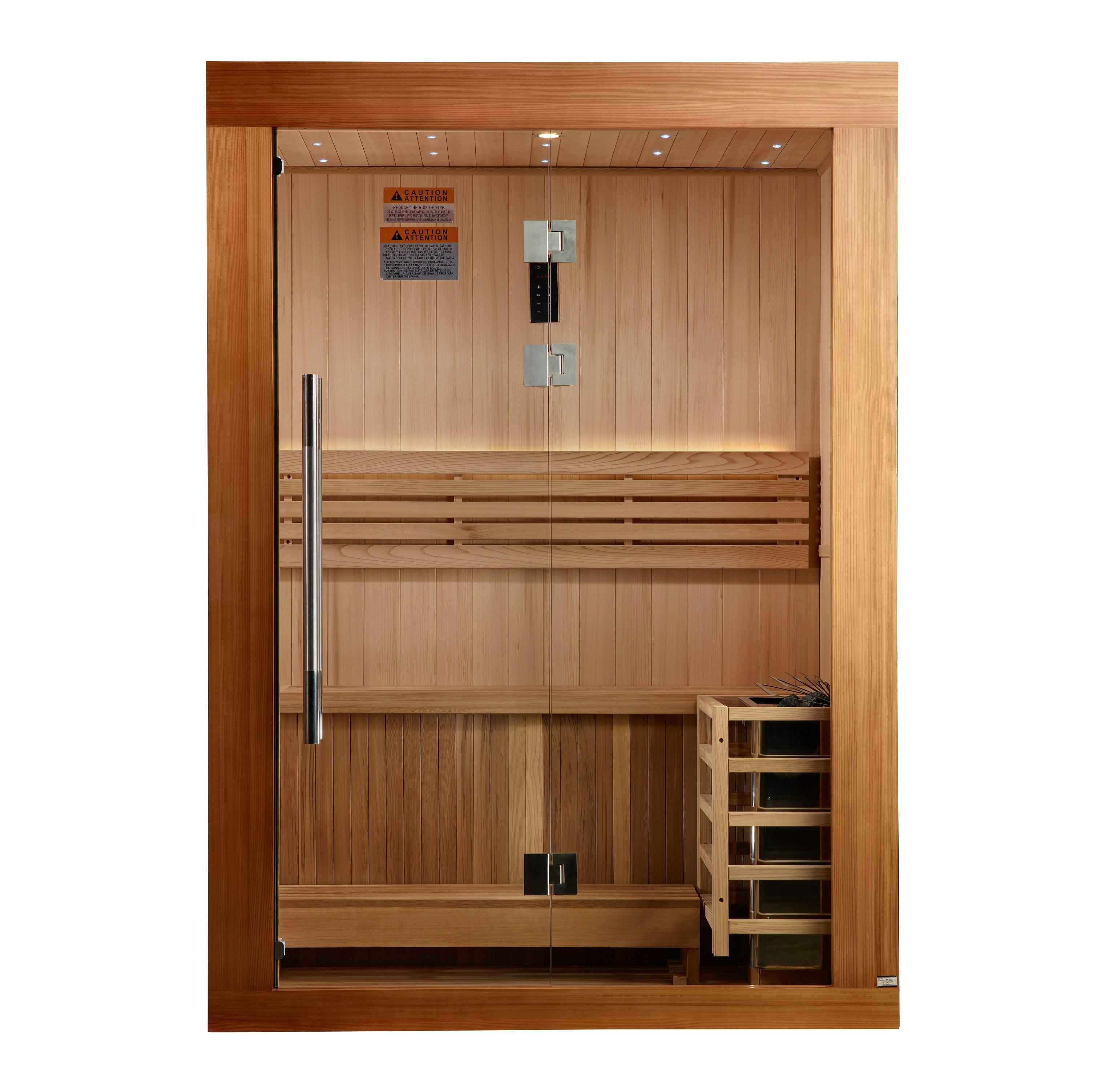 Golden Designs Sundsvall 2 Person Traditional Steam Sauna