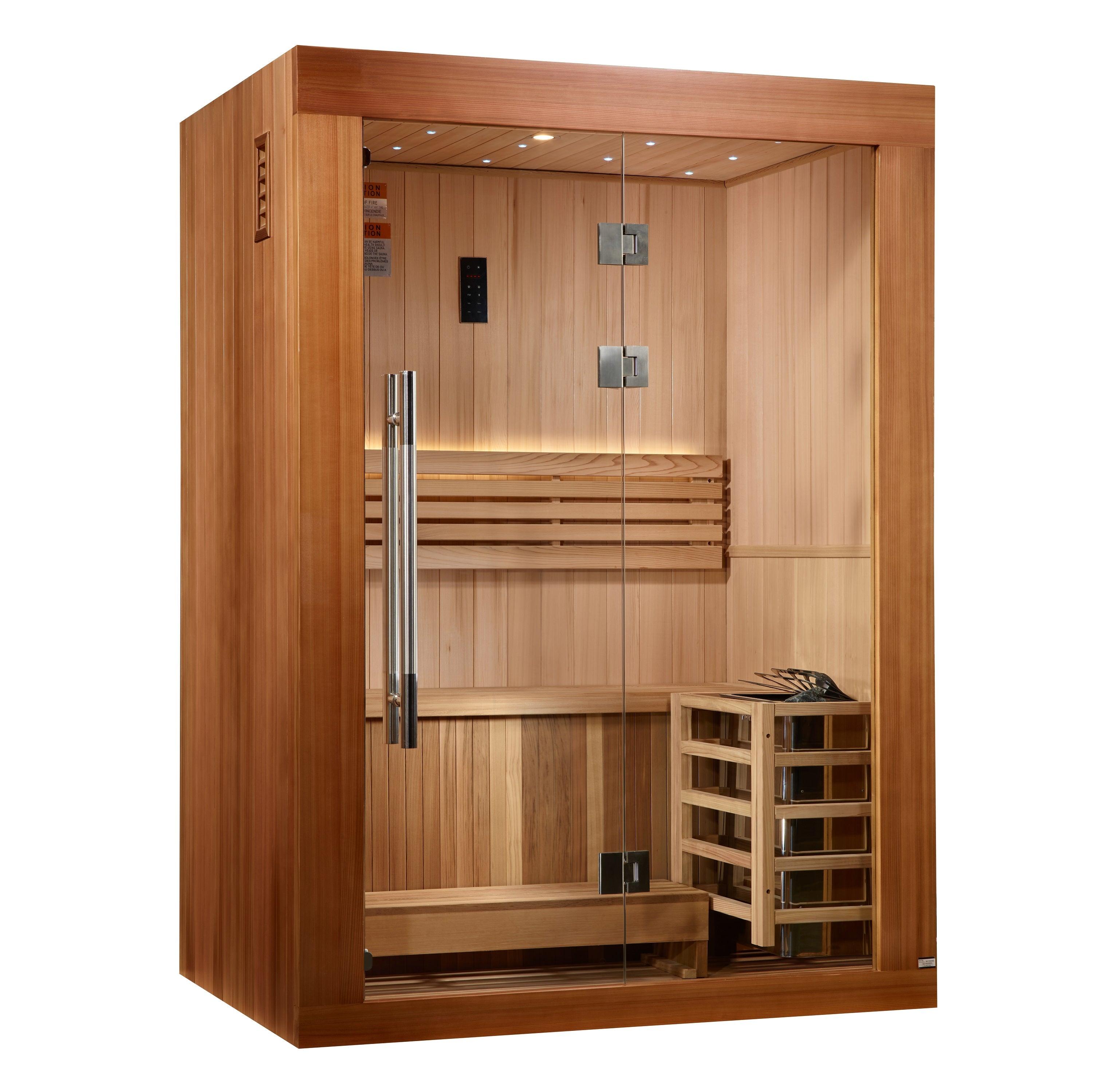 Golden Designs Sundsvall 2 Person Traditional Steam Sauna