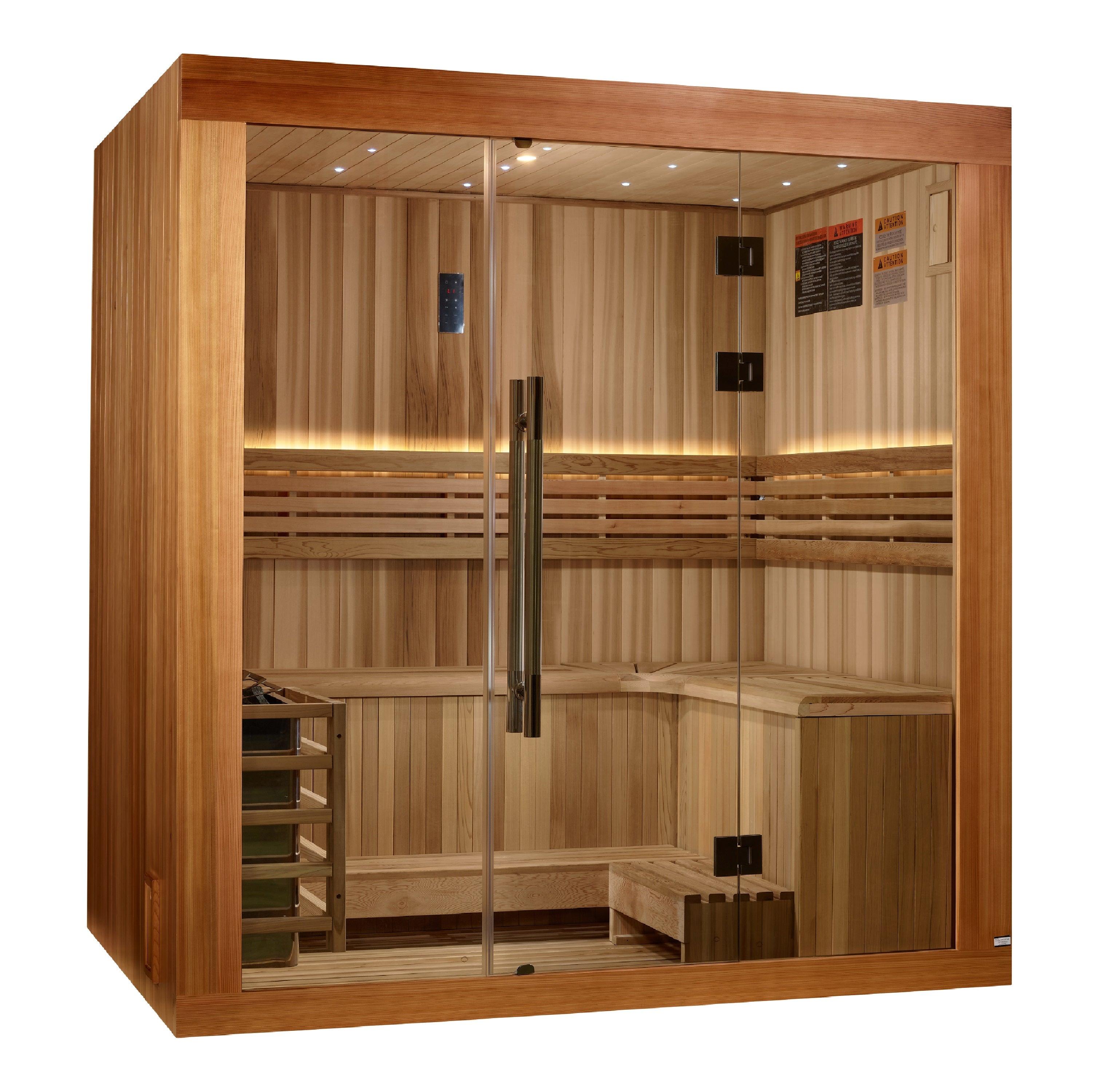 Golden Designs Copenhagen 3 Person Traditional Steam Sauna