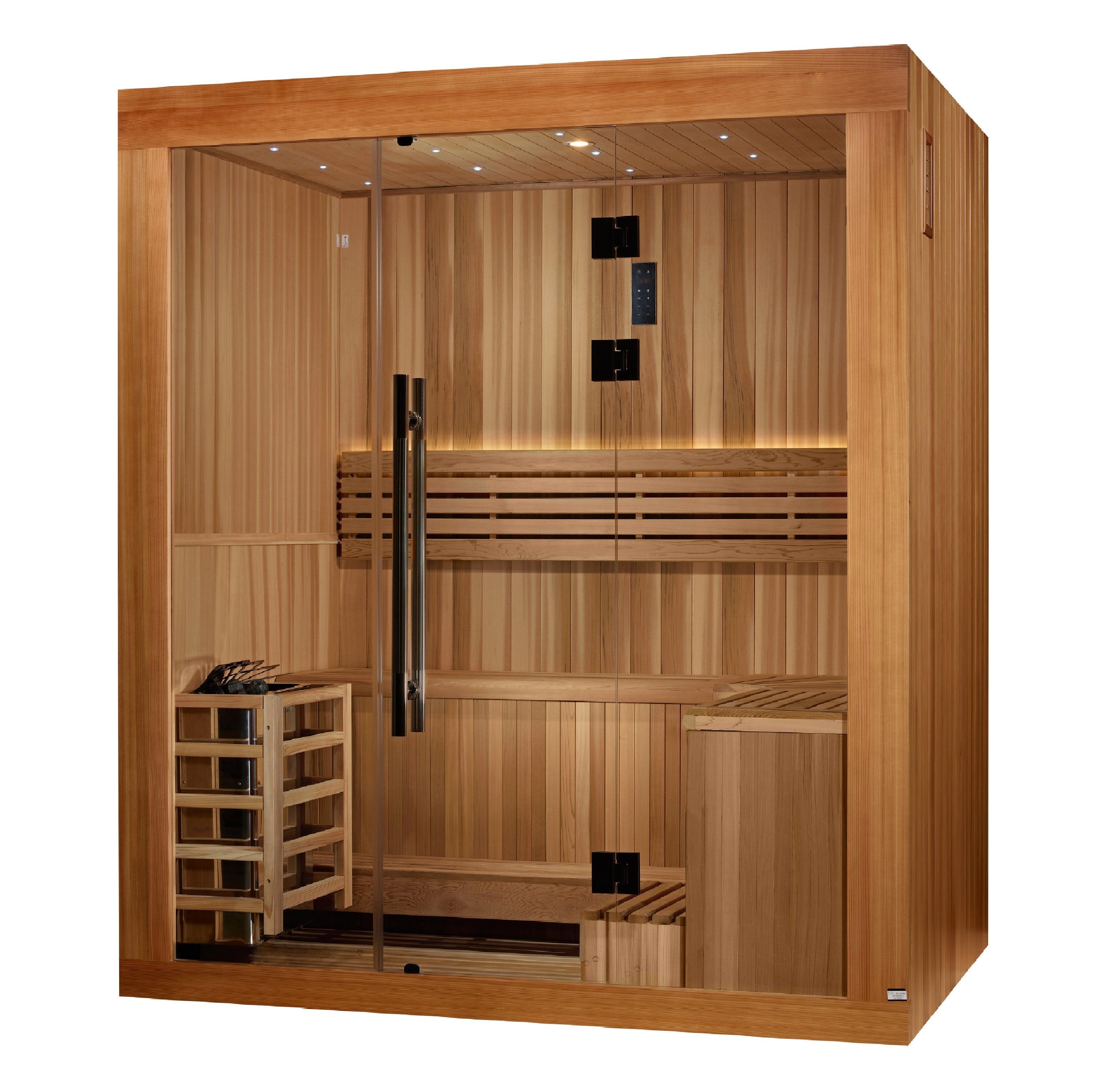 Golden Designs Copenhagen 3 Person Traditional Steam Sauna