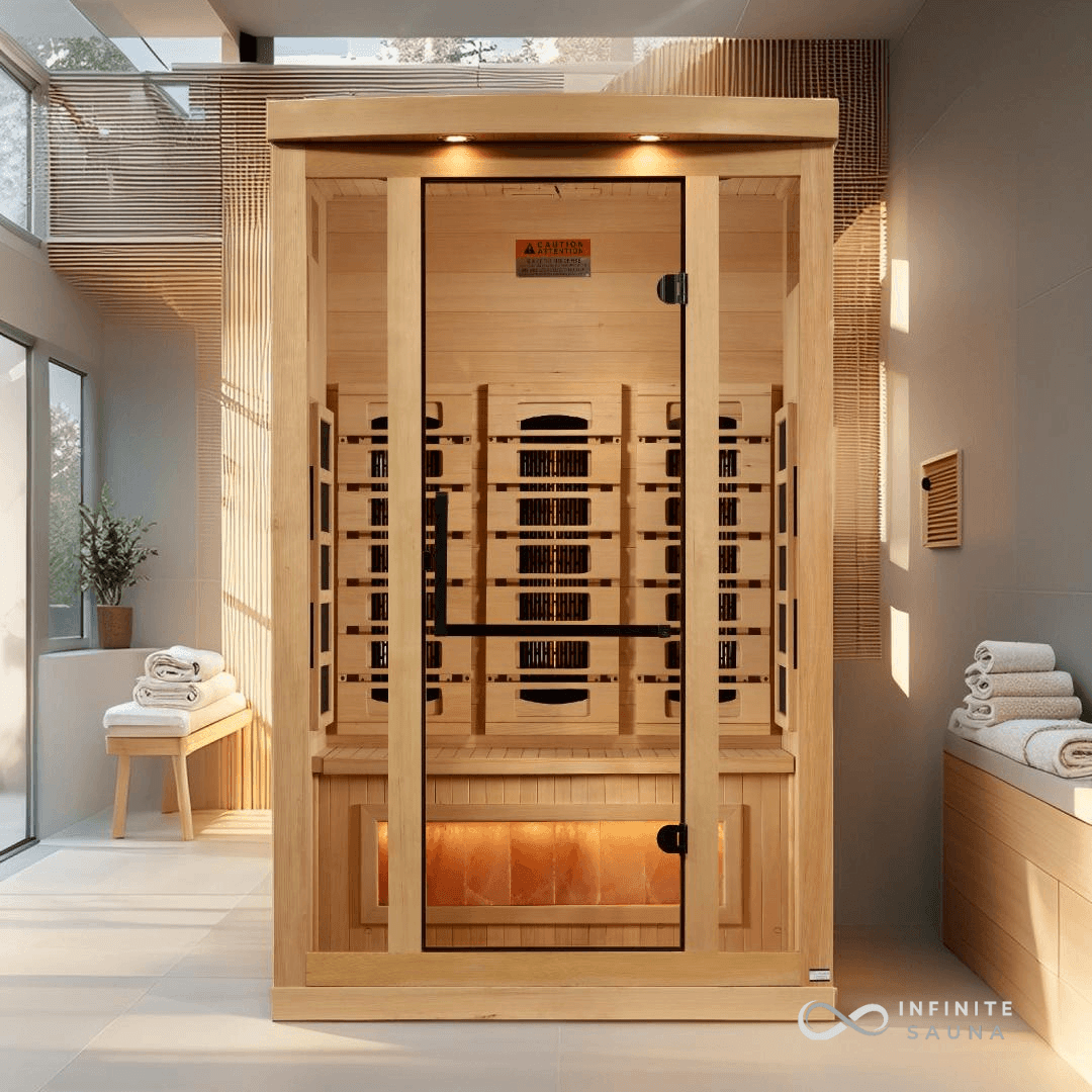 Golden Designs  2 Person Low EMF FAR Infrared Sauna with 7 Carbon Heating Panels