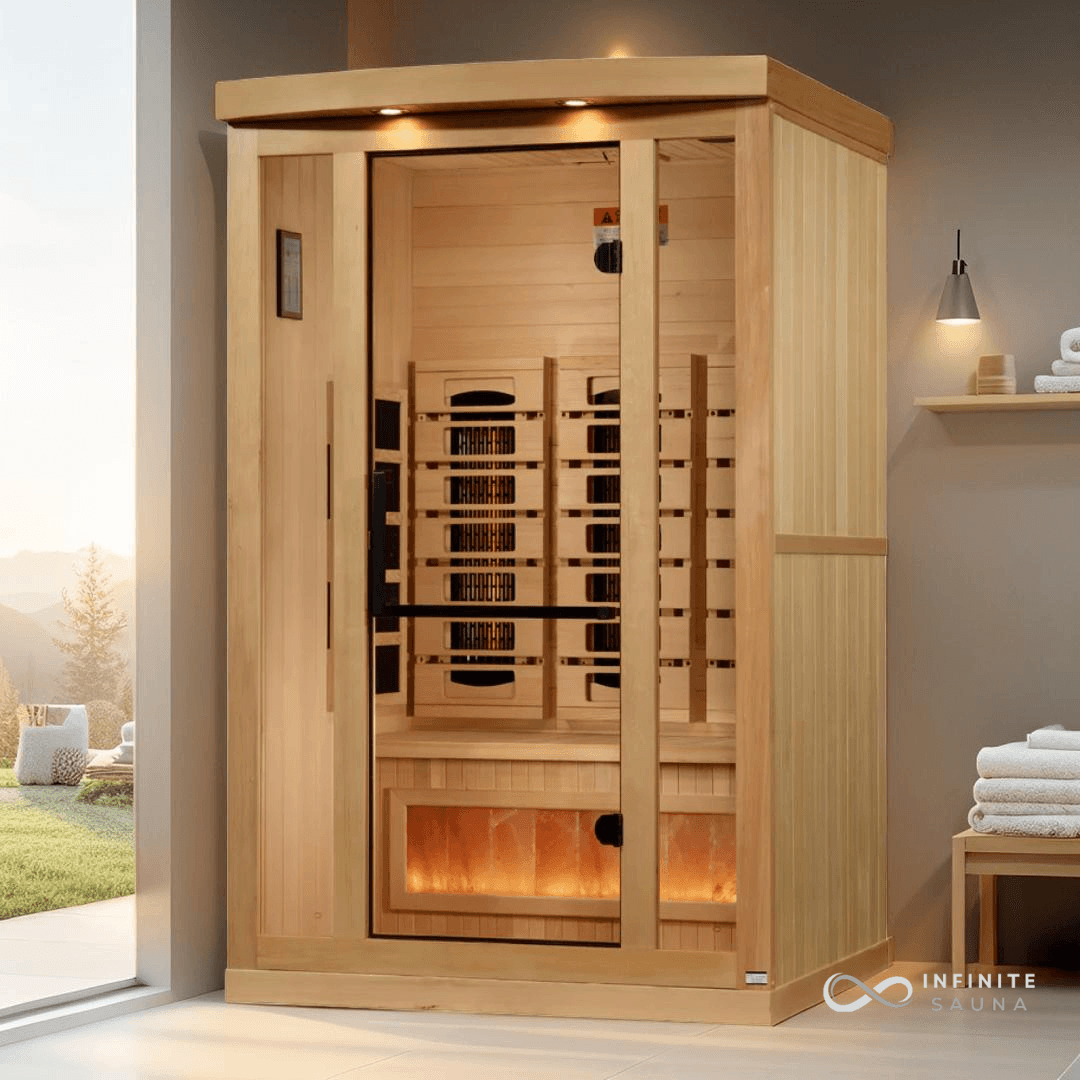 Golden Designs  2 Person Low EMF FAR Infrared Sauna with 7 Carbon Heating Panels