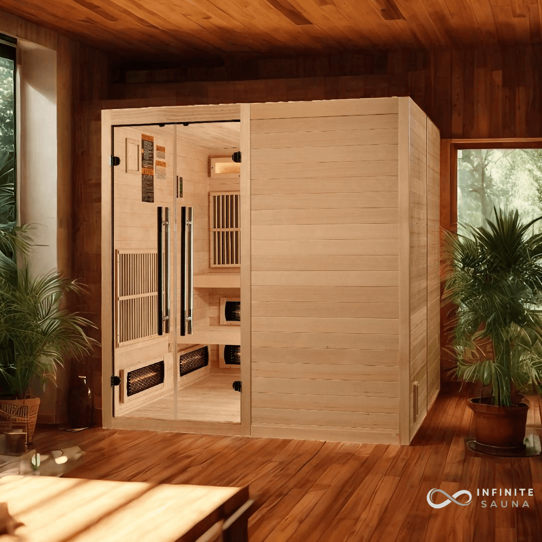 Golden Designs "Toledo" 6 Person Indoor Hybrid Sauna Canadian Hemlock