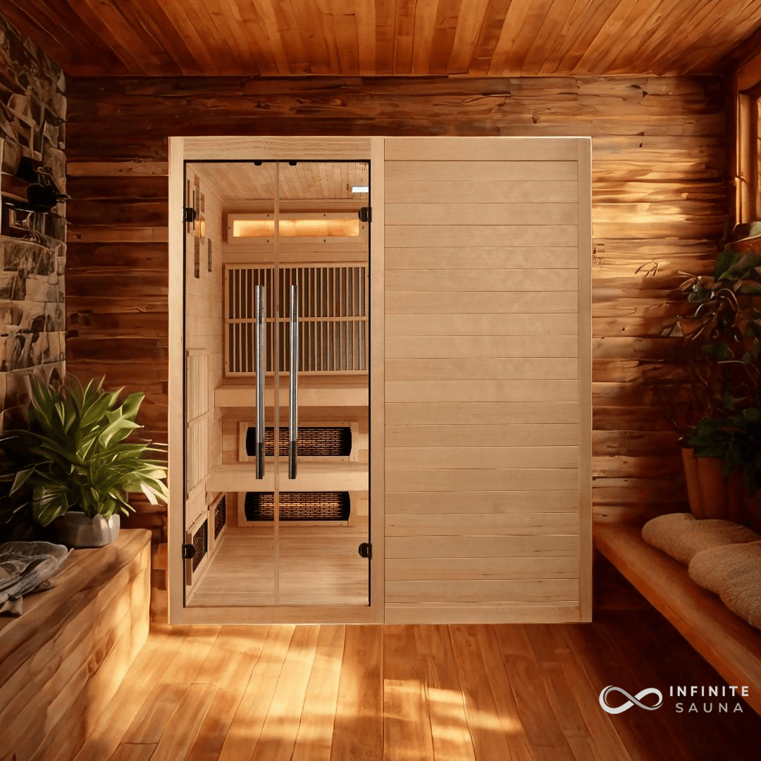 Golden Designs "Toledo" 6 Person Indoor Hybrid Sauna Canadian Hemlock