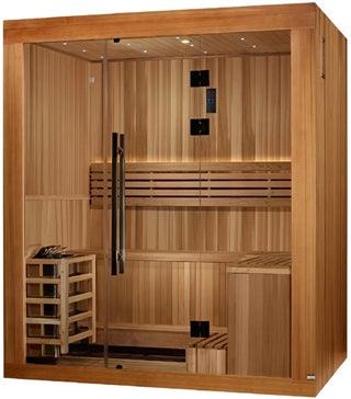Golden Designs Copenhagen 3 Person Traditional Steam Sauna