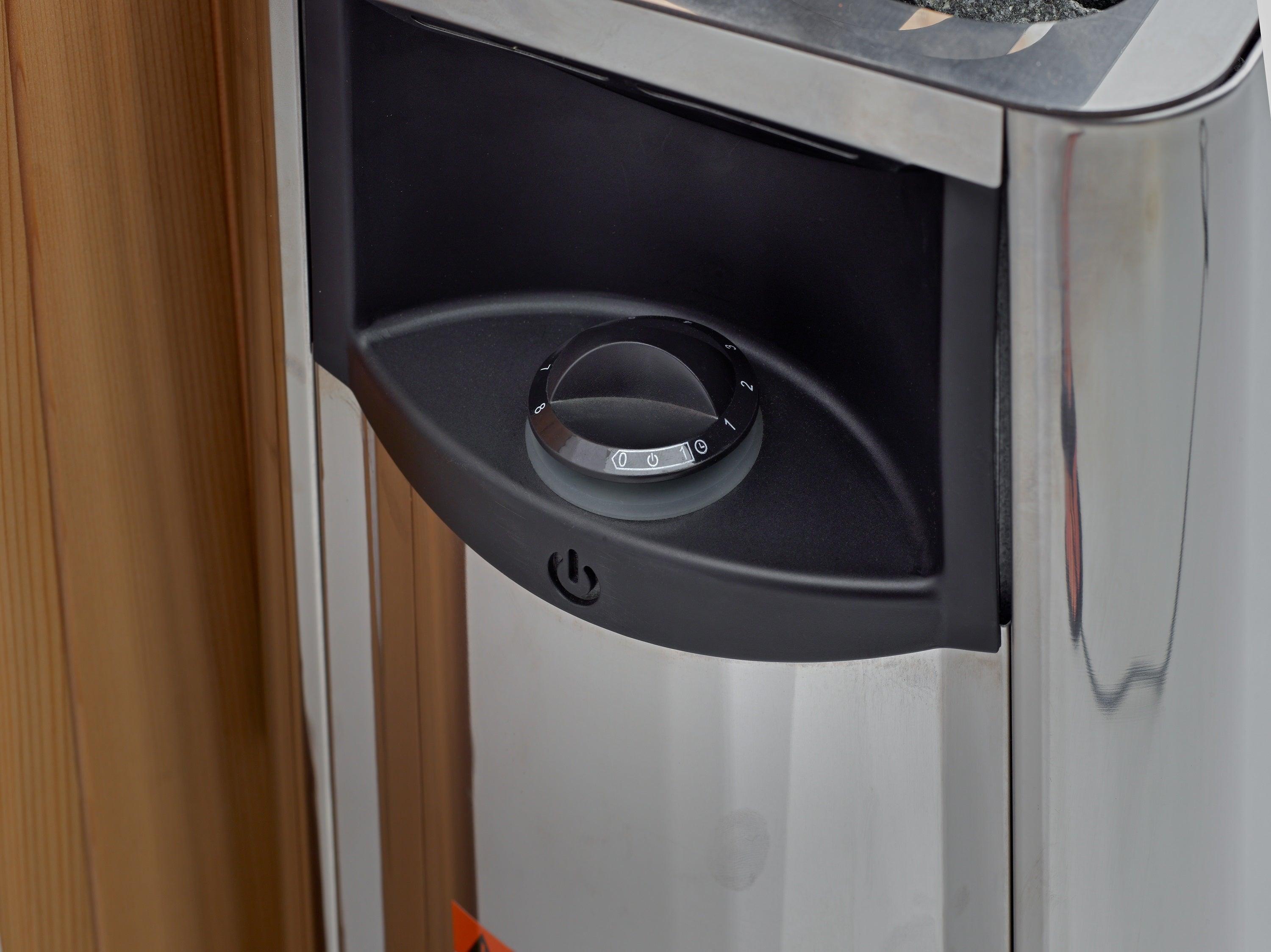 Golden Designs Visby 3-Person Hybrid Full Spectrum Sauna – Infrared & Traditional Heat, Canadian Red Cedar