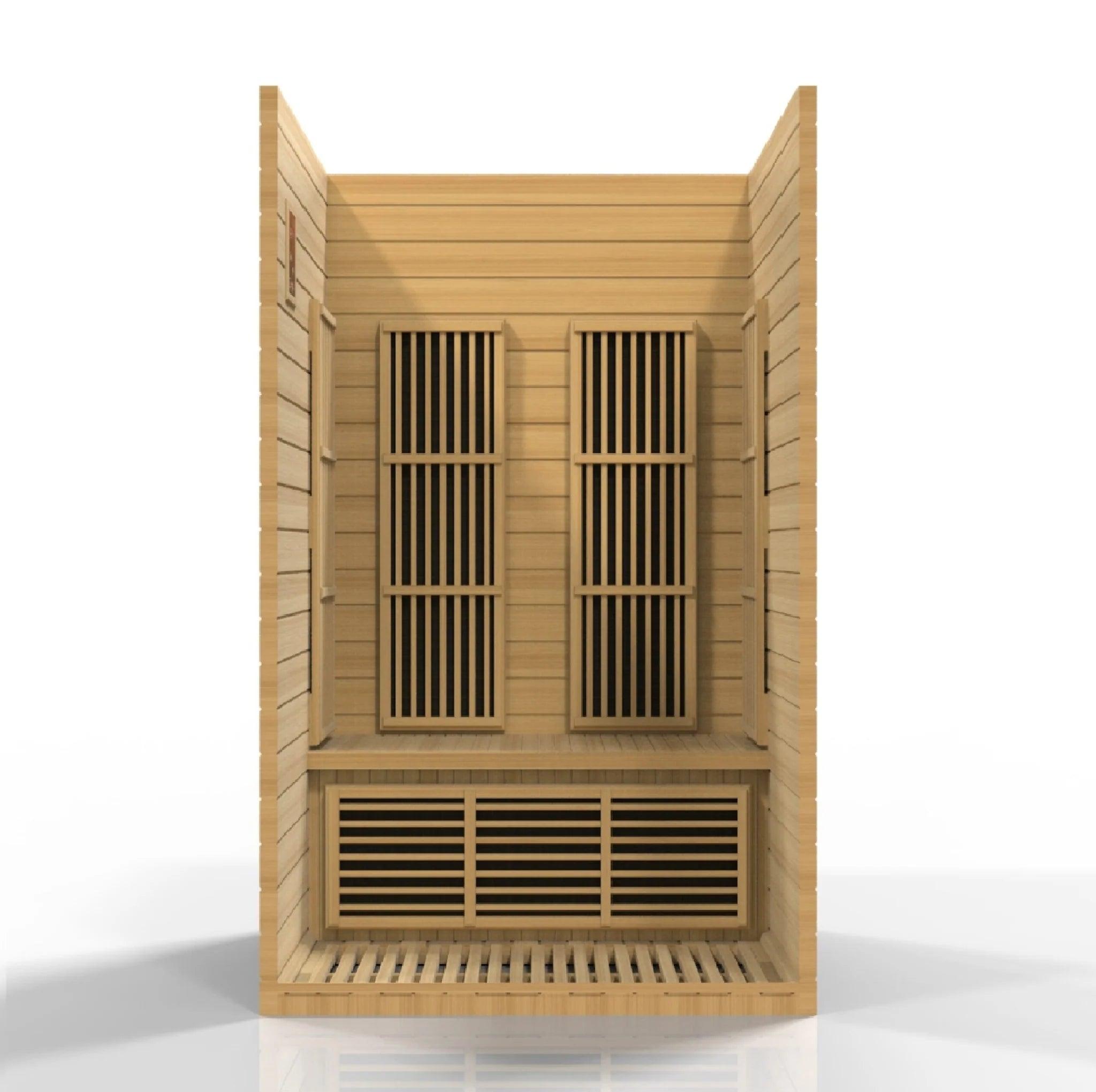 Maxxus "Seattle" 2-Person Near Zero EMF FAR Infrared Sauna - Canadian Hemlock