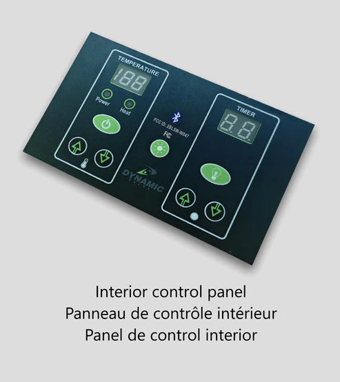 Dynamic Serena Elite DYN‑6229‑01 2 Person Ultra-Low EMF FAR Infrared Sauna – Canadian Hemlock