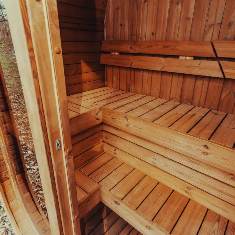 MW12 ThermoWood® Outdoor Sauna – 2–3 Person