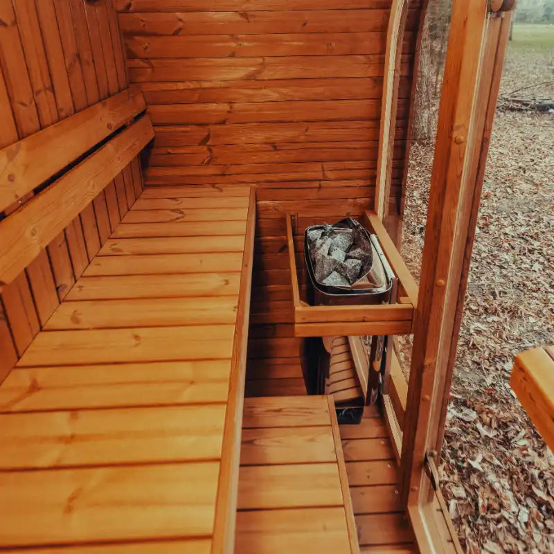 MW12 ThermoWood® Outdoor Sauna – 2–3 Person