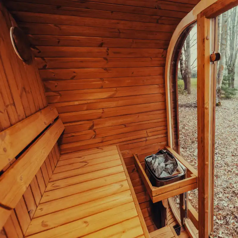 MW12 ThermoWood® Outdoor Sauna – 2–3 Person
