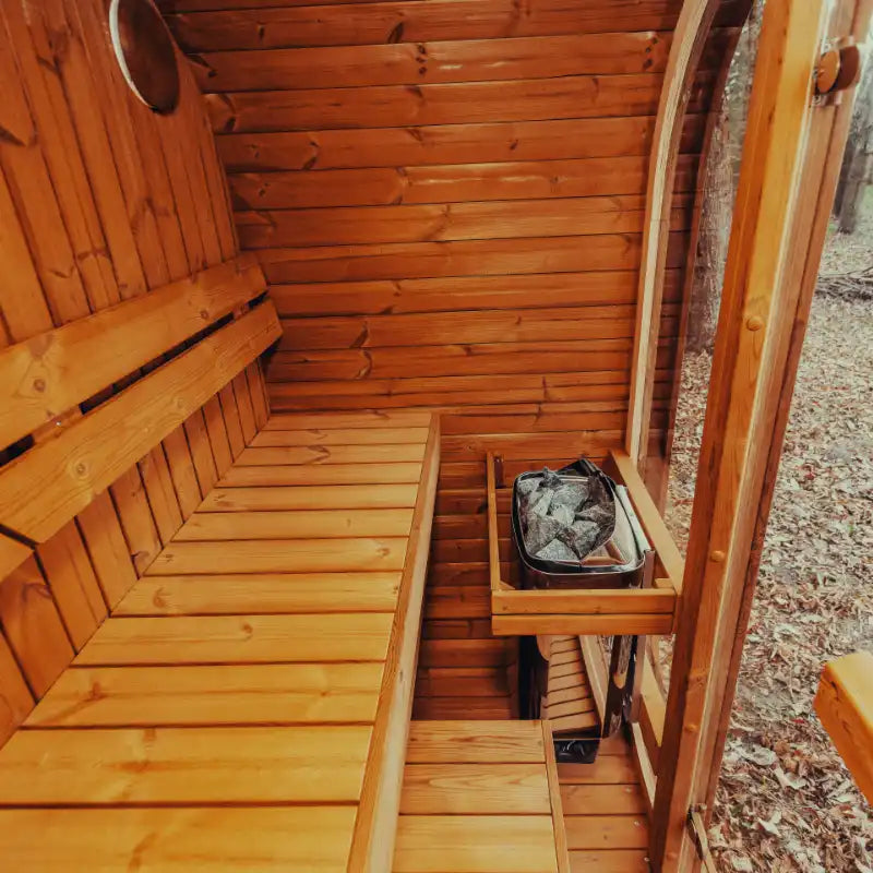 MW12 ThermoWood® Outdoor Sauna – 2–3 Person