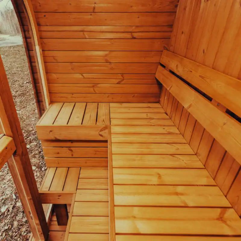 MW12 ThermoWood® Outdoor Sauna – 2–3 Person