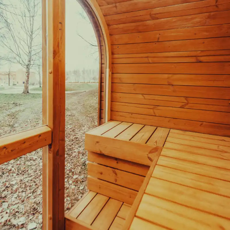 MW12 ThermoWood® Outdoor Sauna – 2–3 Person