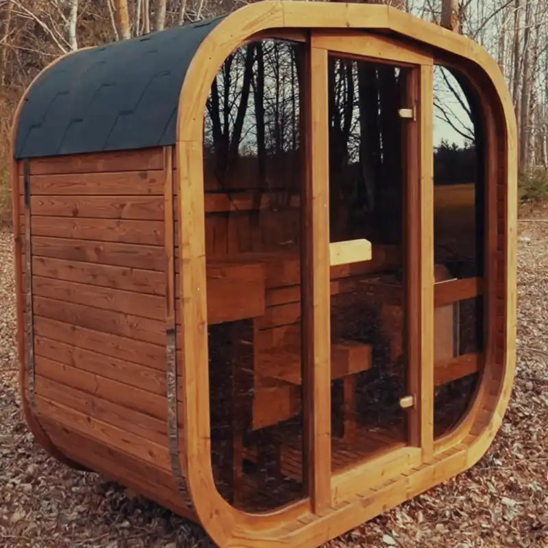 MW12 ThermoWood® Outdoor Sauna – 2–3 Person