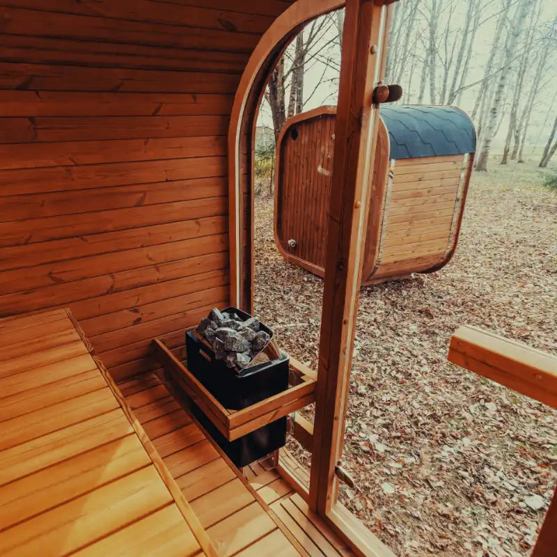 MW16 ThermoWood® Outdoor Sauna – Spacious 4-Person Retreat