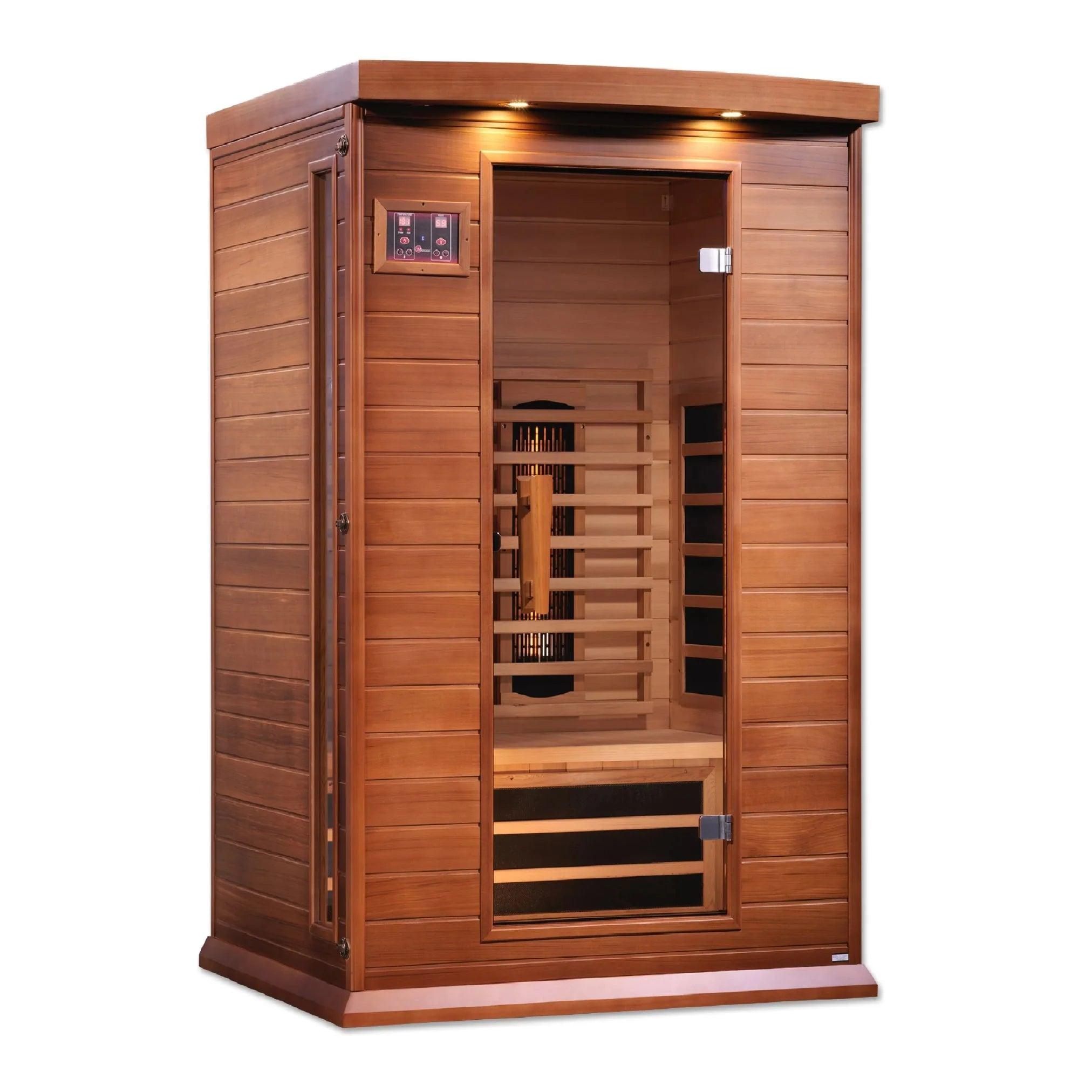 Maxxus MX-M206 2 Person Full Spectrum Infrared Sauna Near Zero EMF, Chromotherapy Lighting