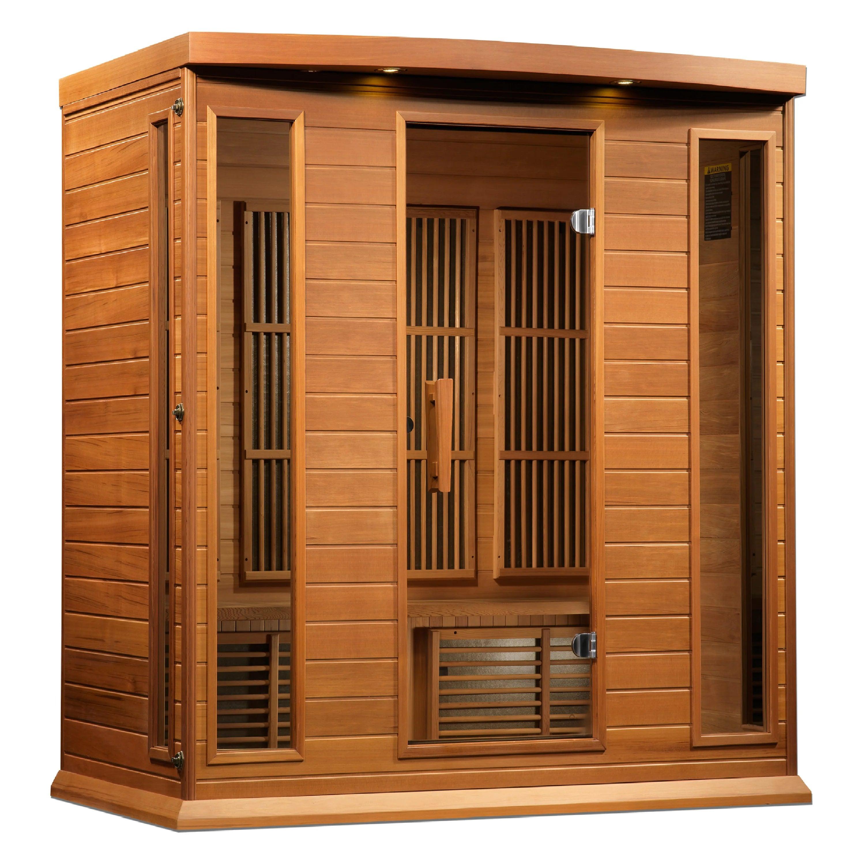Maxxus MX-K406-01 3 Person Low EMF FAR Infrared Sauna with Chromotherapy