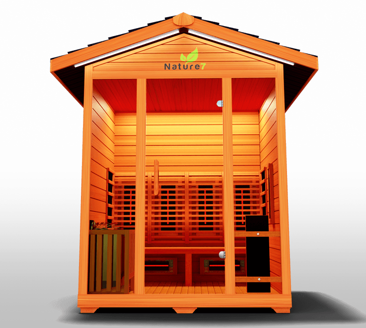 Medical Saunas Nature 7 – 4 Person Outdoor Hybrid Infrared & Steam