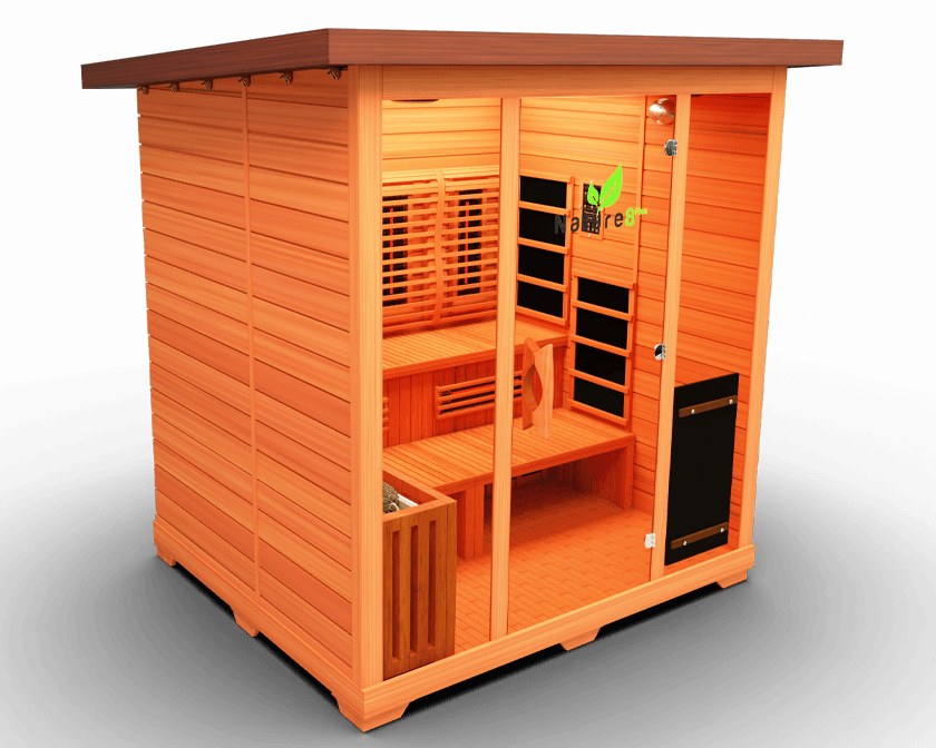 Medical Saunas Nature 8 Plus Outdoor Hybrid - 6 Person Capacity