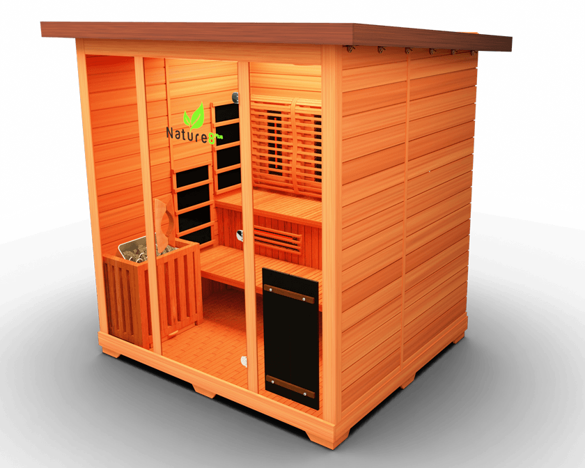 Medical Saunas Nature 8 Plus Outdoor Hybrid - 6 Person Capacity