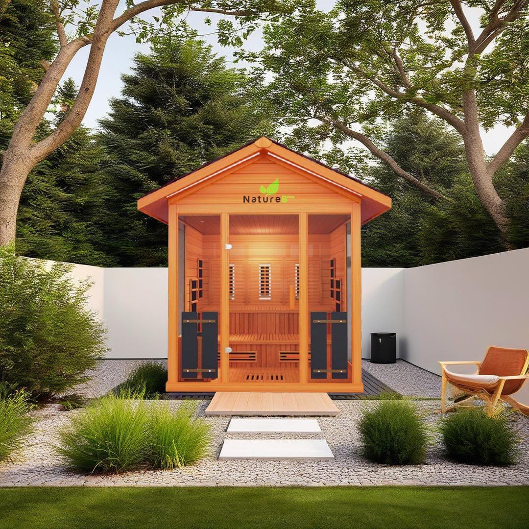 Medical Saunas Nature 8 Plus Outdoor Hybrid - 6 Person Capacity