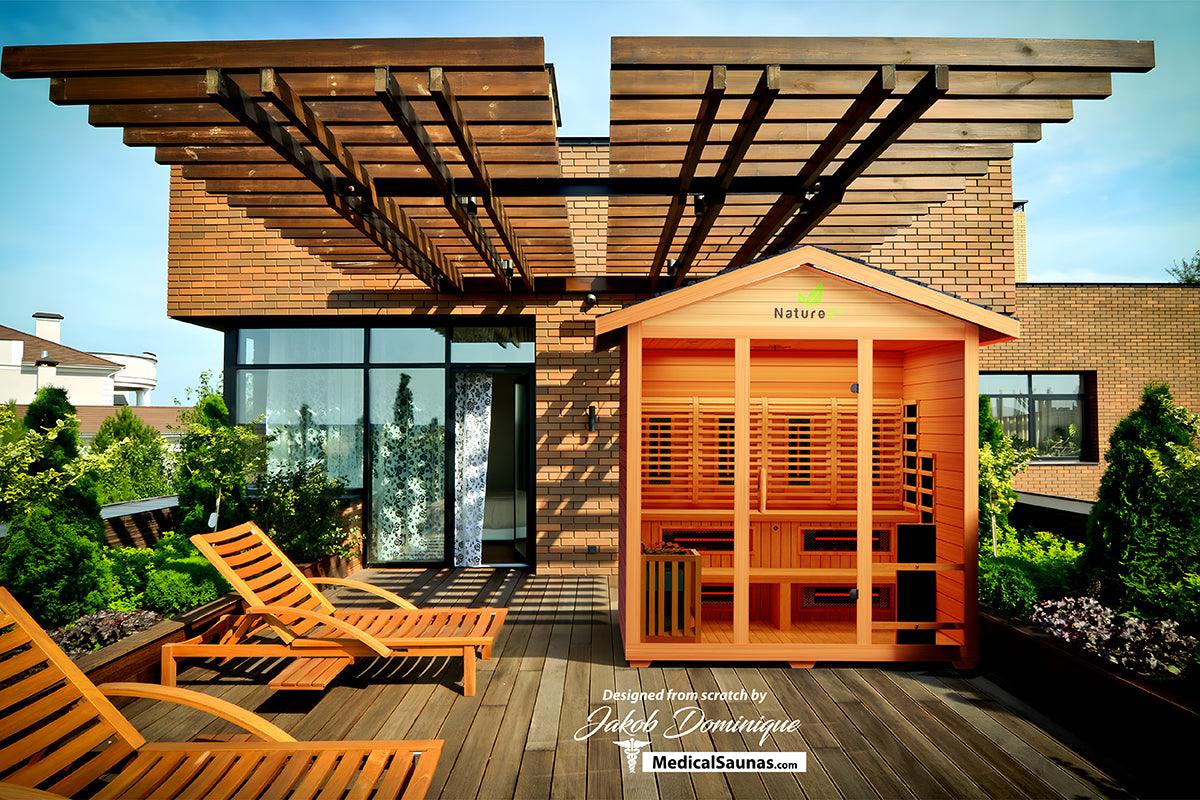 Medical Saunas Nature 9 Plus™ Outdoor - 6 Person Hybrid