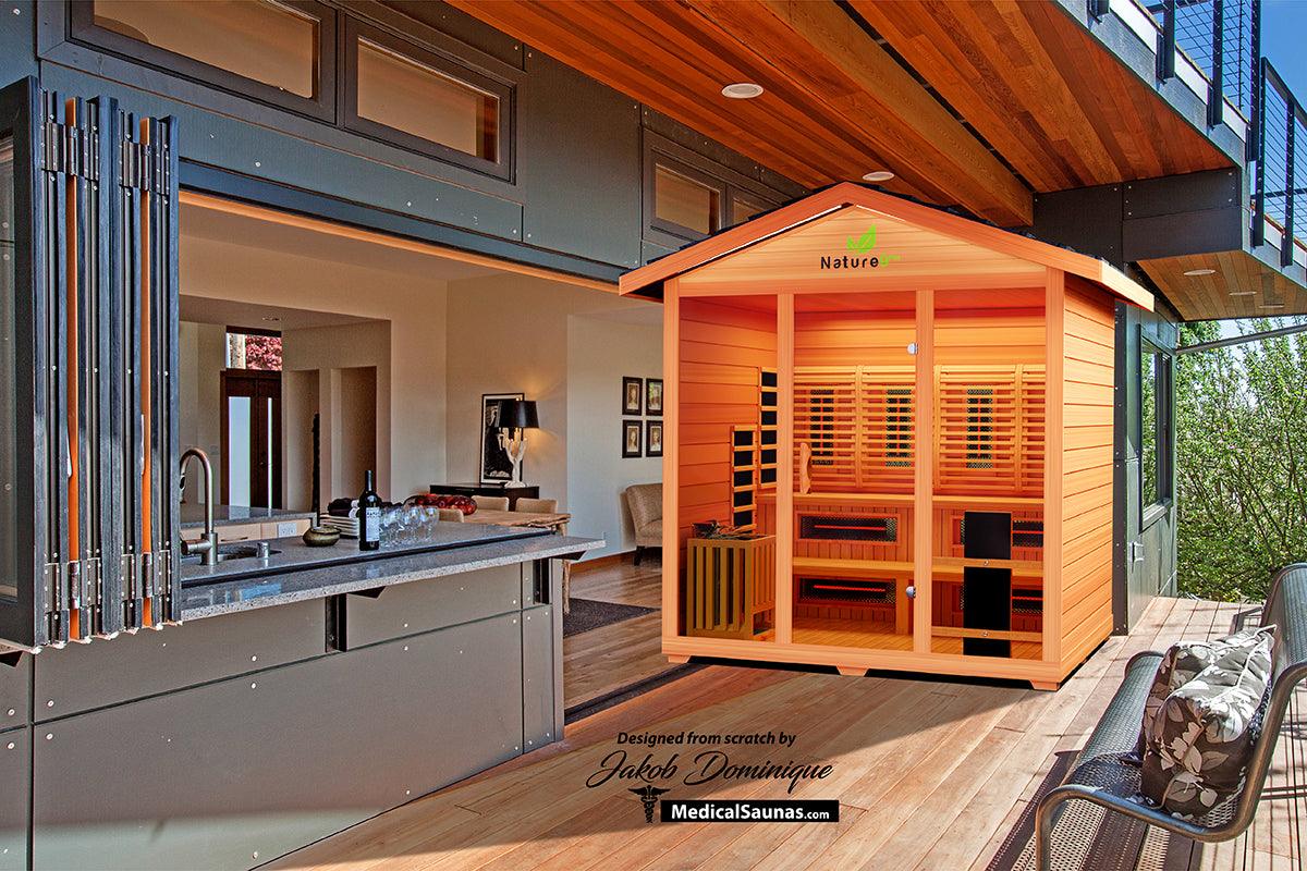 Medical Saunas Nature 9 Plus™ Outdoor - 6 Person Hybrid