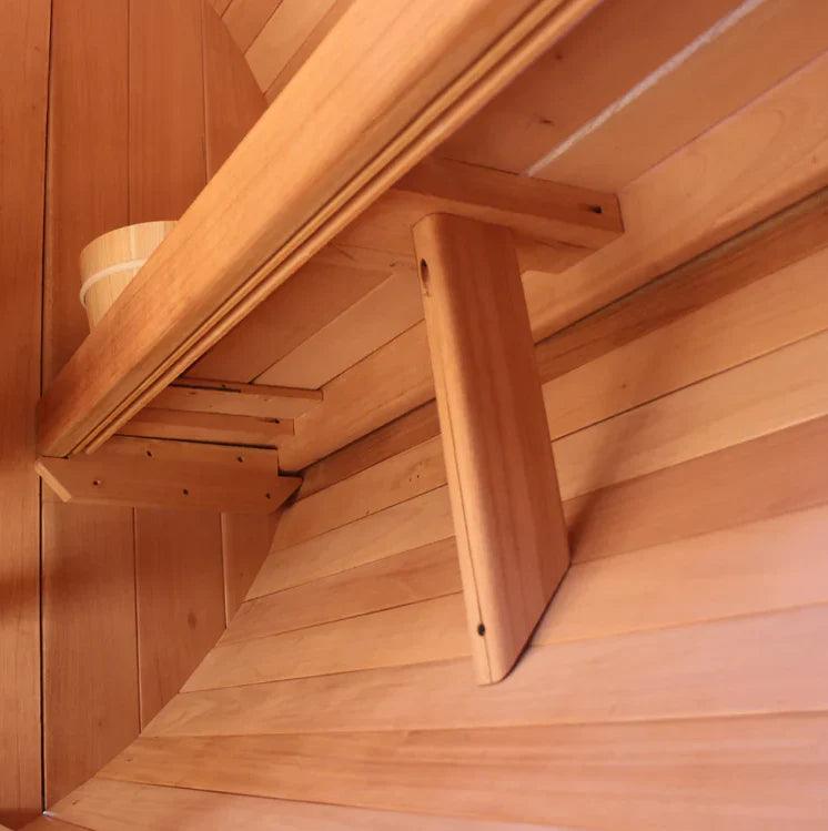 Scandia Electric Barrel Sauna Kit – 4-Person Capacity, Premium Cedar Construction