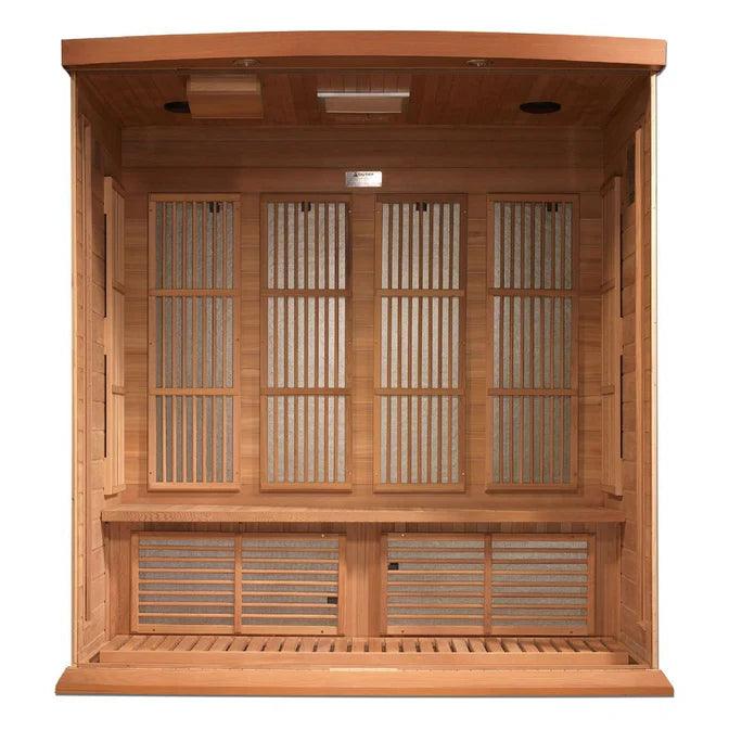 Maxxus "Elite" 4 Person Near Zero EMF FAR Infrared Sauna - Canadian Red Cedar