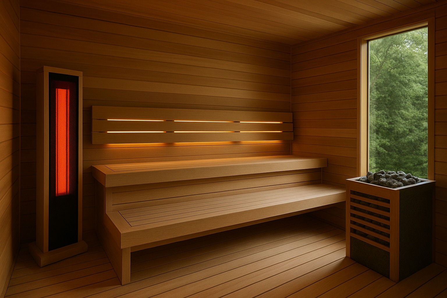 unique-sauna-design-redlight-electric-heater