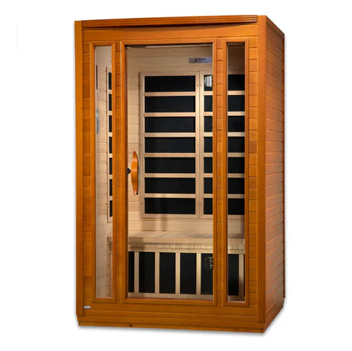 Dynamic San Marino Elite DYN‑6206‑01 2 Person Ultra Low EMF Far Infrared Sauna – Canadian Hemlock