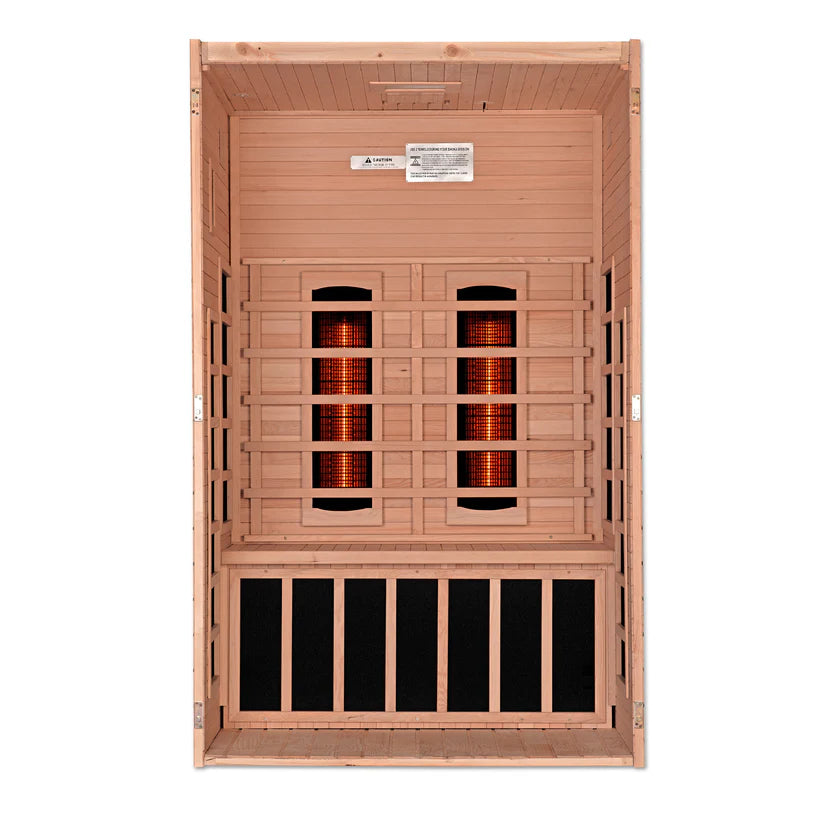 Dynamic Saunas DYN-6209-03 FS Full Spectrum 2 Person Canadian Hemlock Sauna