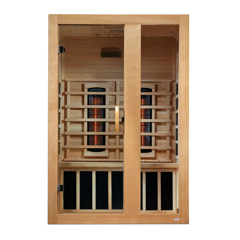 Dynamic Saunas DYN-6229-03 FS Serena Full Spectrum 2 Person Canadian Hemlock Sauna