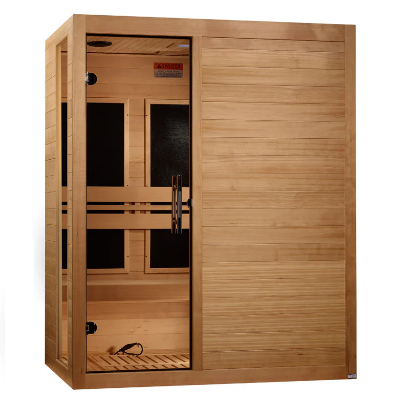 Dynamic Saunas DYN-6315-05 Elite Toscana 3 Person Ultra Low EMF Far Infrared Sauna
