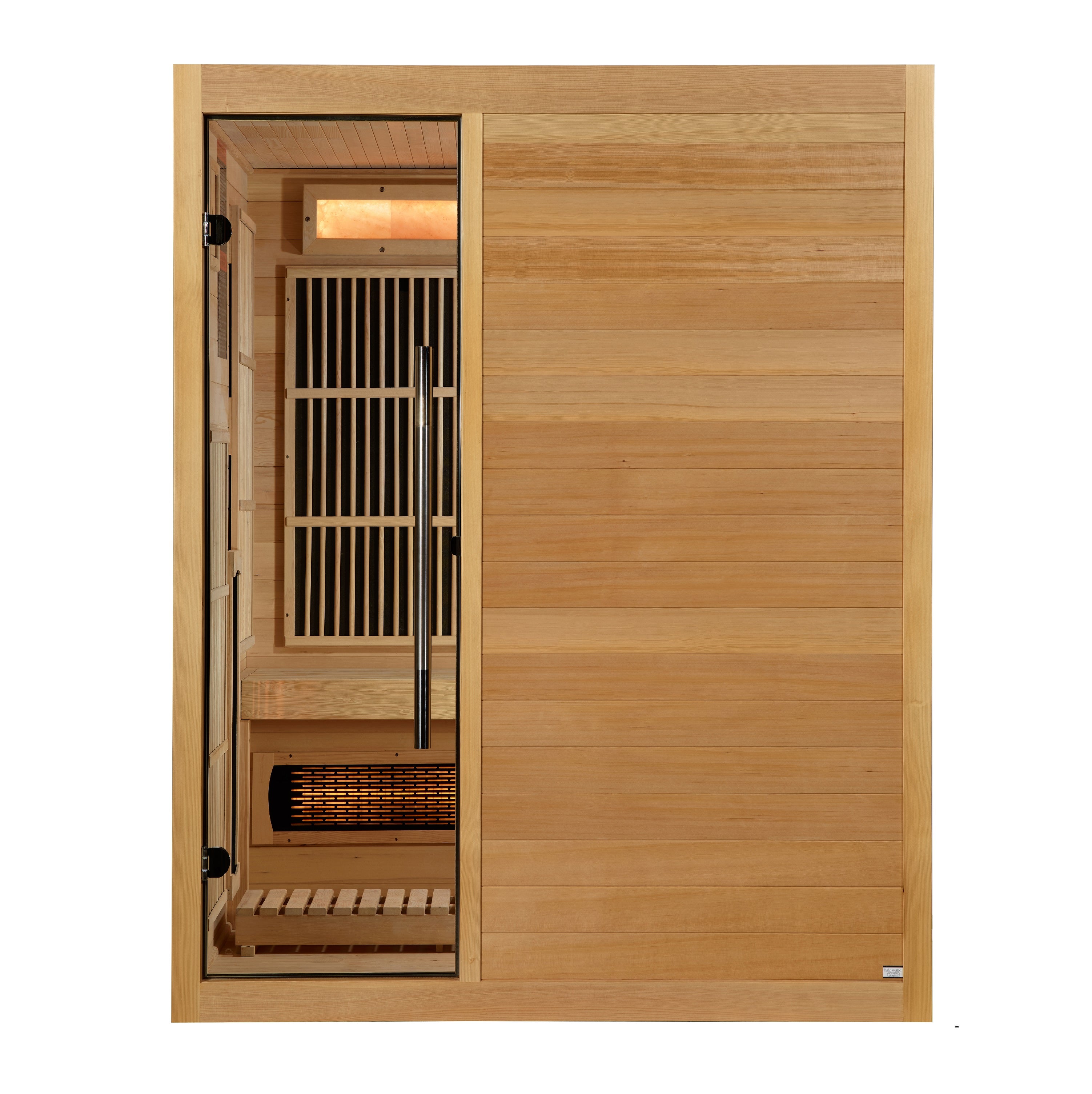 Golden Designs Soria 3 Person Hybrid Sauna Full Spectrum Infrared & Harvia Traditional Stove