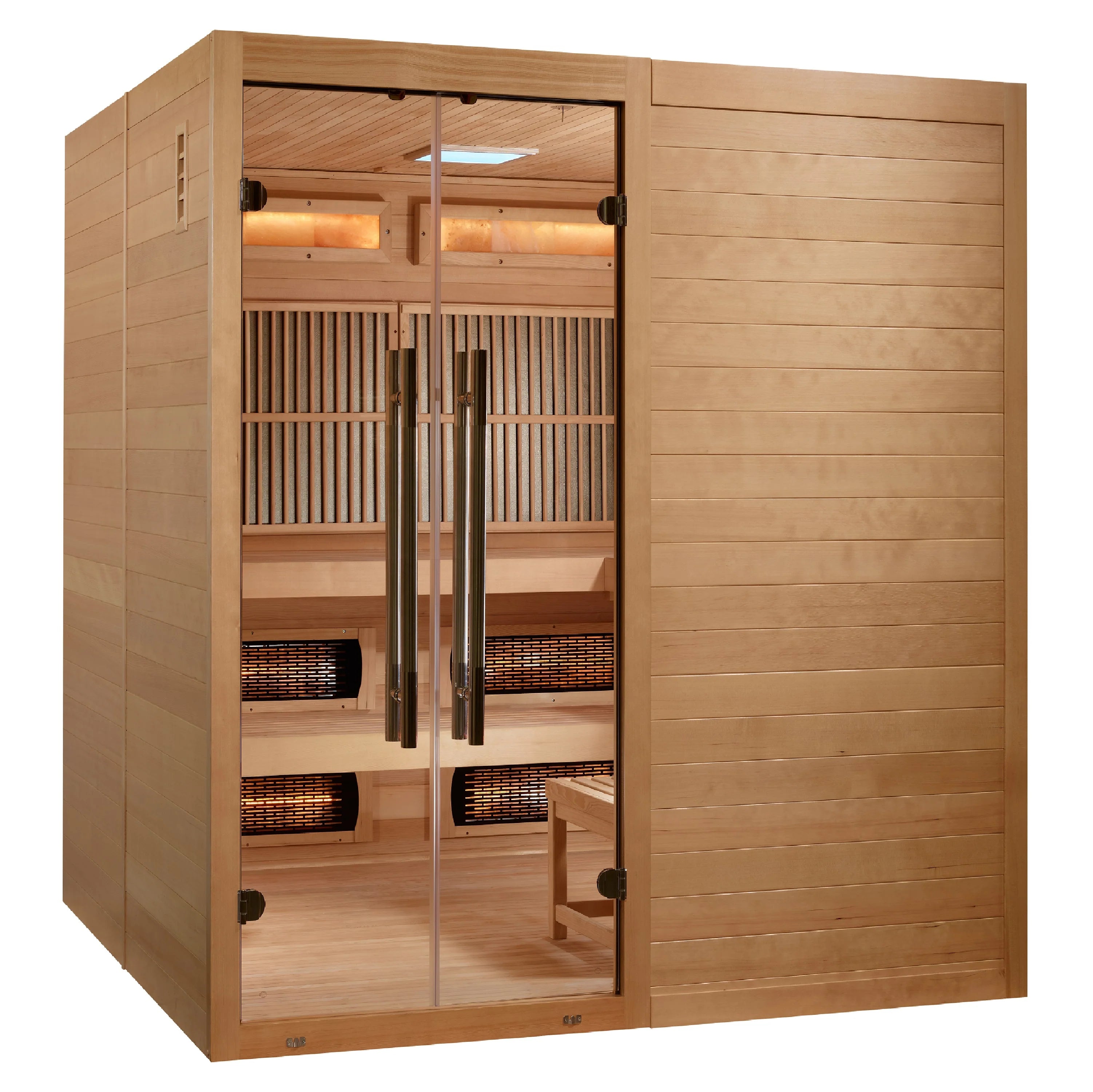 Golden Designs "Toledo" 6 Person Indoor Hybrid Sauna Canadian Hemlock