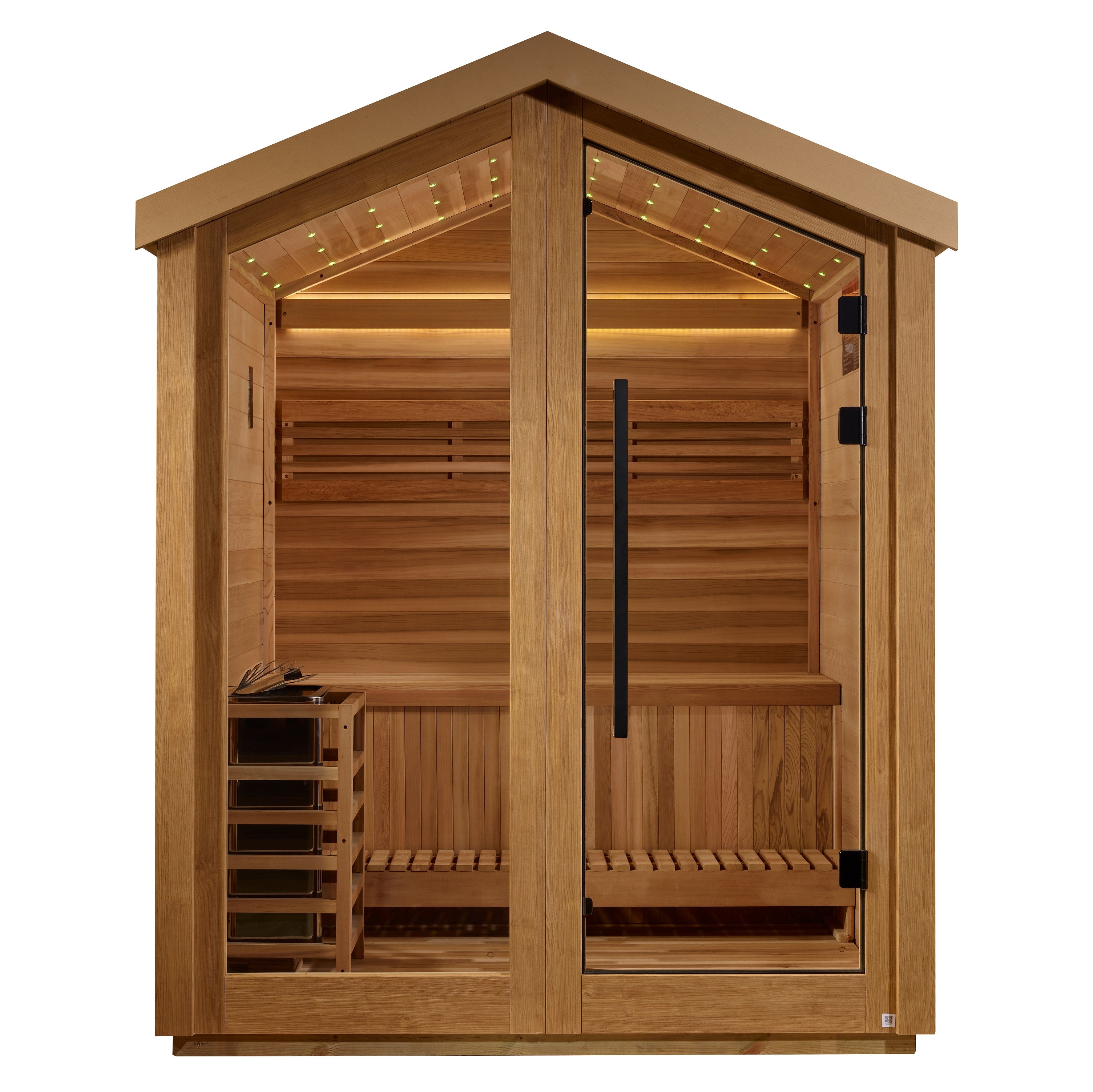 Golden Designs Savonlinna 3 Person Outdoor Traditional Sauna with Galaxy Star Lighting