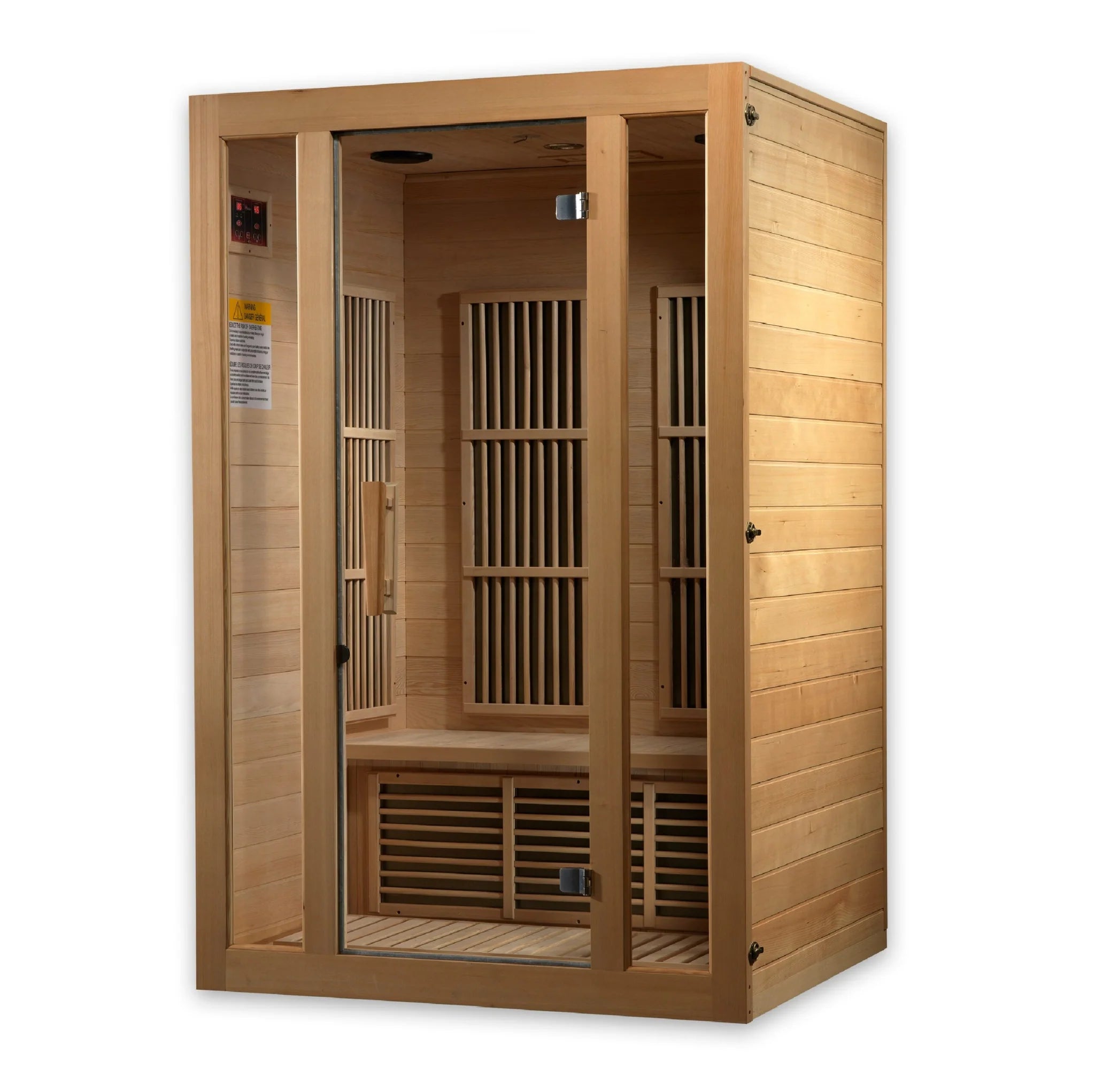 Maxxus "Seattle" 2-Person Near Zero EMF FAR Infrared Sauna - Canadian Hemlock